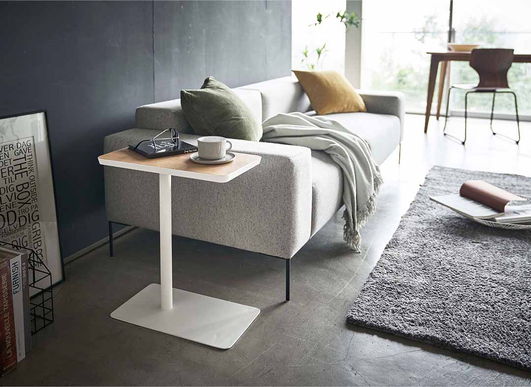 差し込みサイドテーブル タワー ホワイト