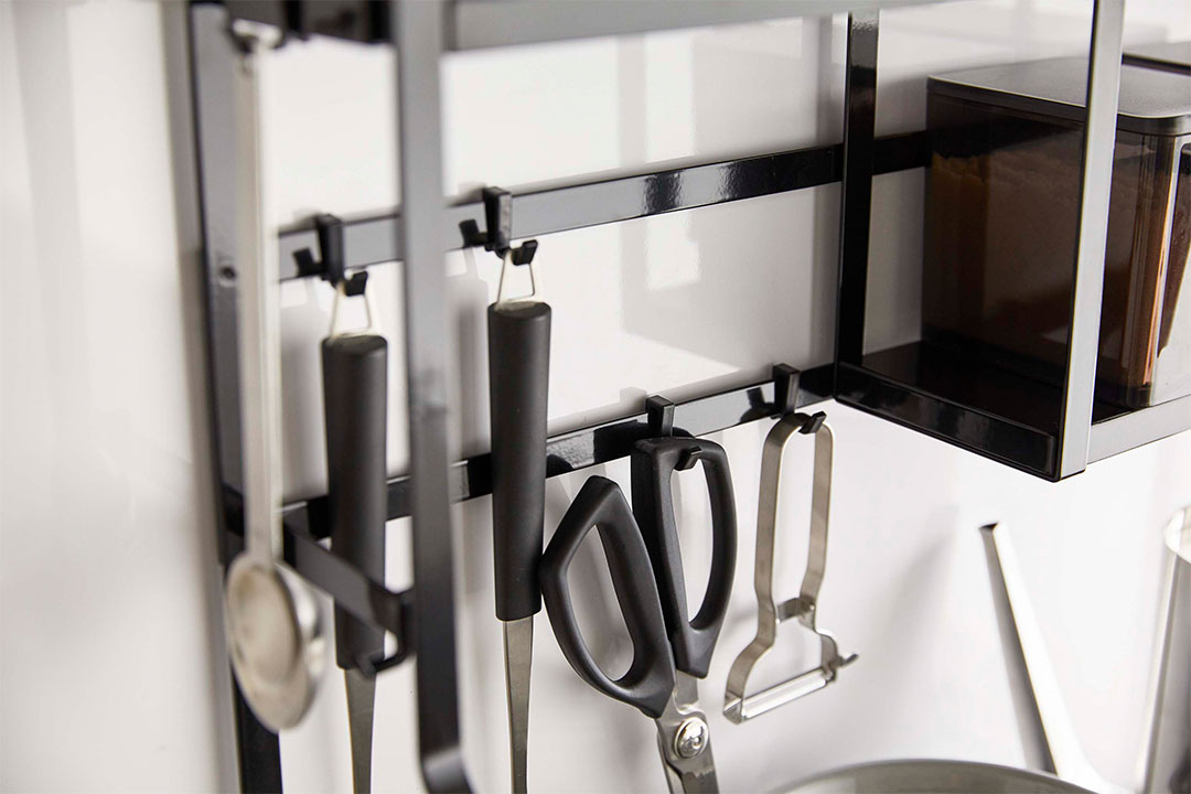 コンロサイドラック タワー ホワイト