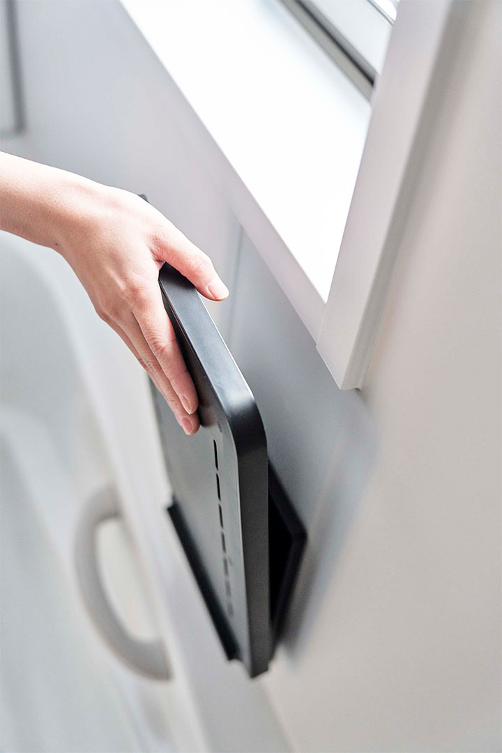 マグネットバスルーム折り畳み棚 タワー ホワイト