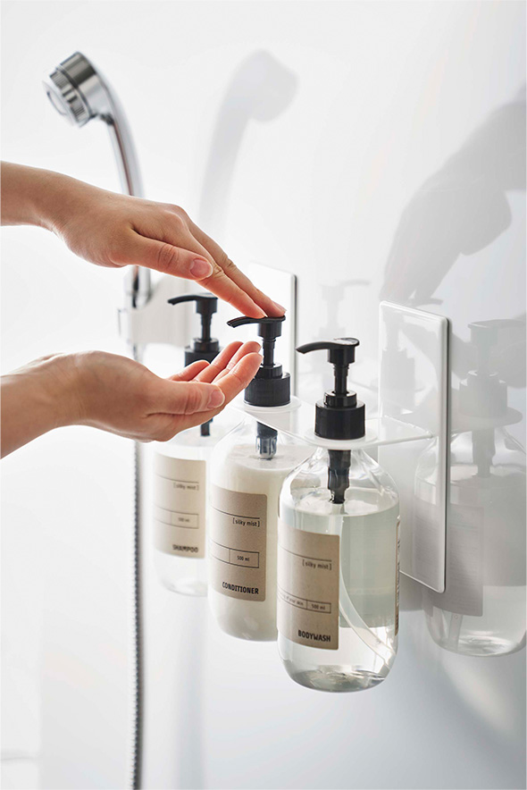 マグネットディスペンサーホルダー タワー 3連 ホワイト