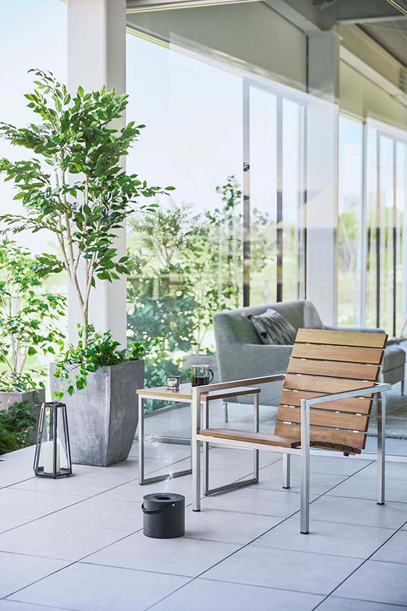 そのまま入れられる蚊取り線香収納ポット タワー 丸型 ブラック