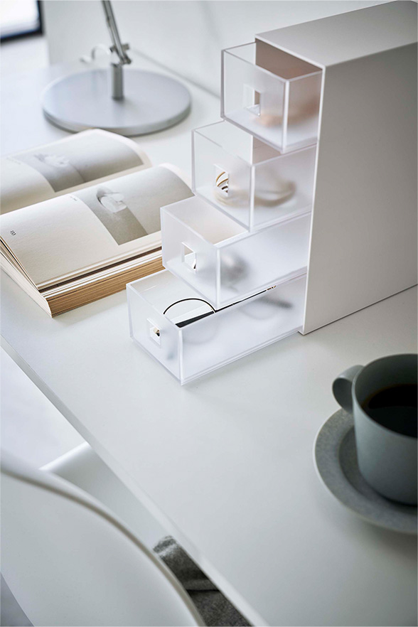 サングラス&小物収納ケース タワー ホワイト