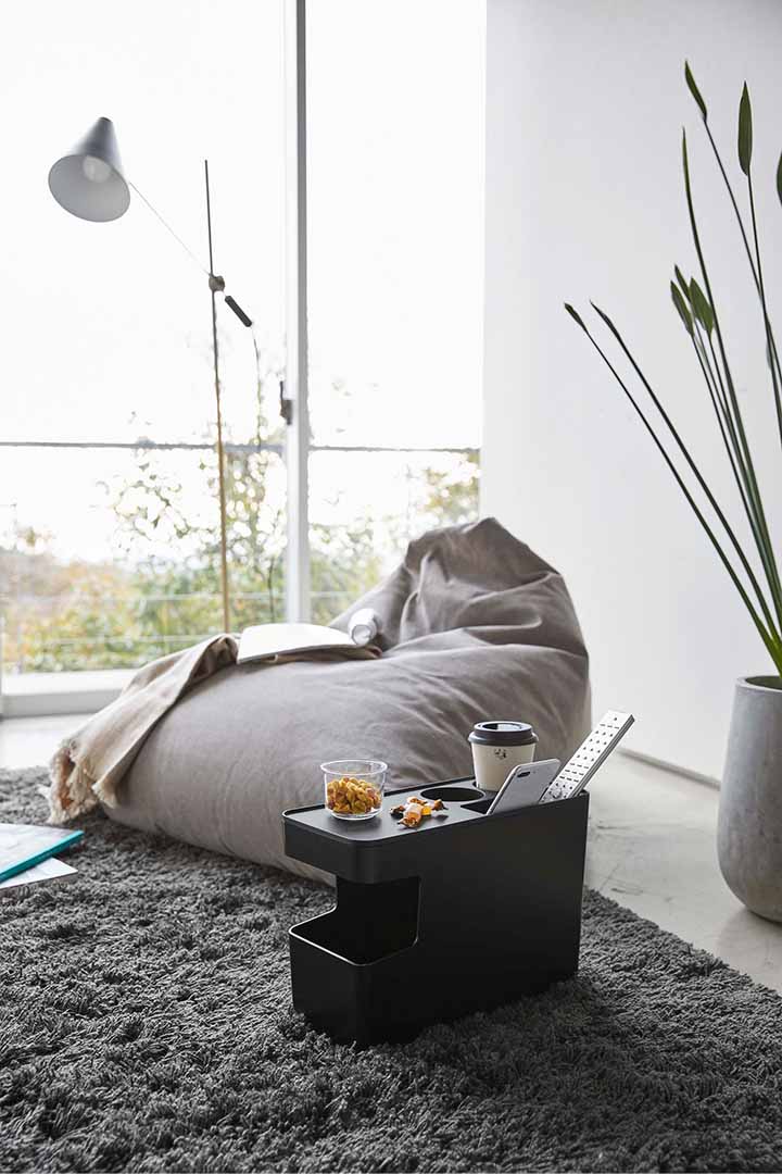 車載用コンソールゴミ箱 タワー ブラック