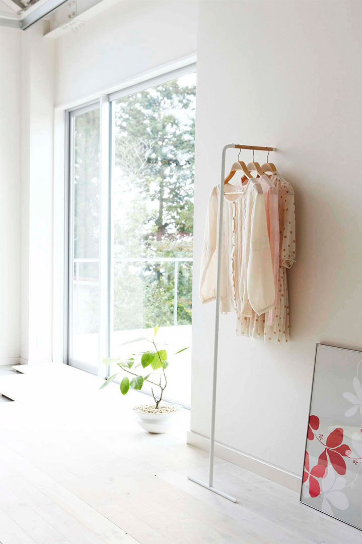 スリムコートハンガー タワー ホワイト