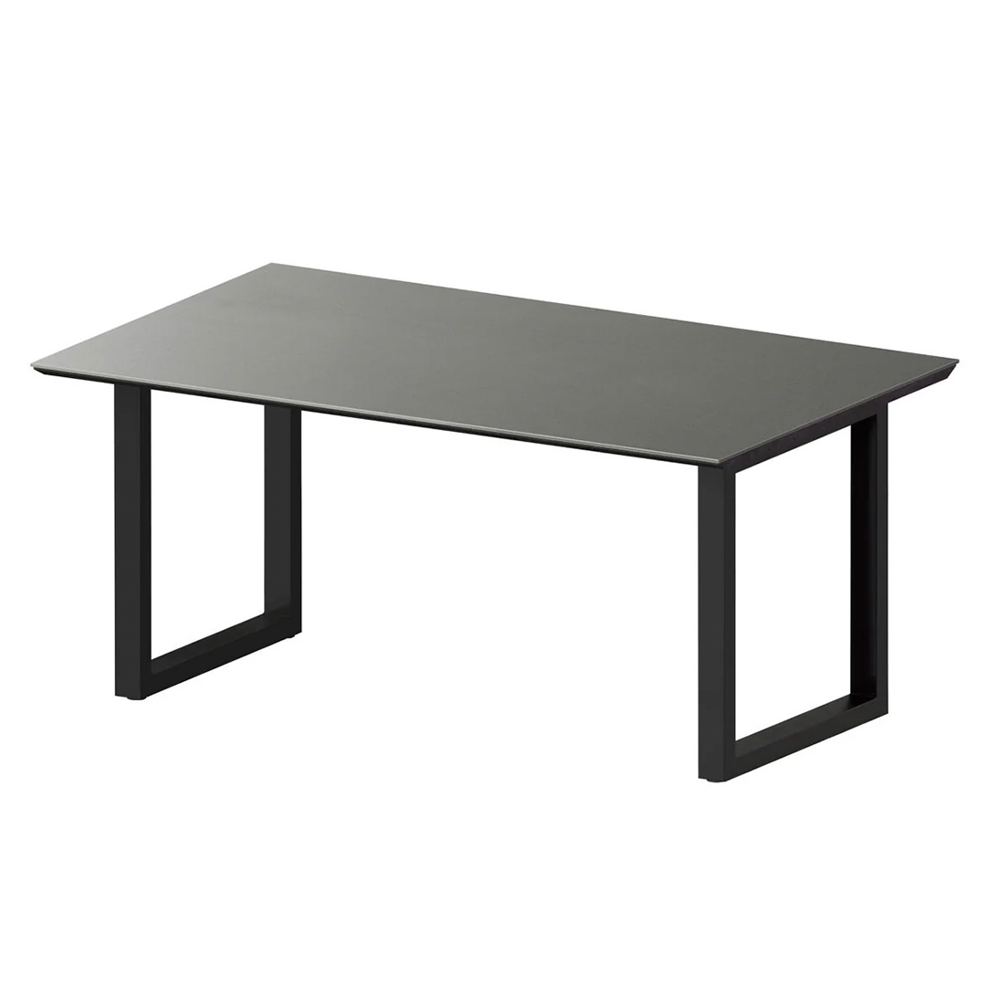 レグル ダイニングテーブル スクエア脚 ブラック(W135) Lカルカッタ