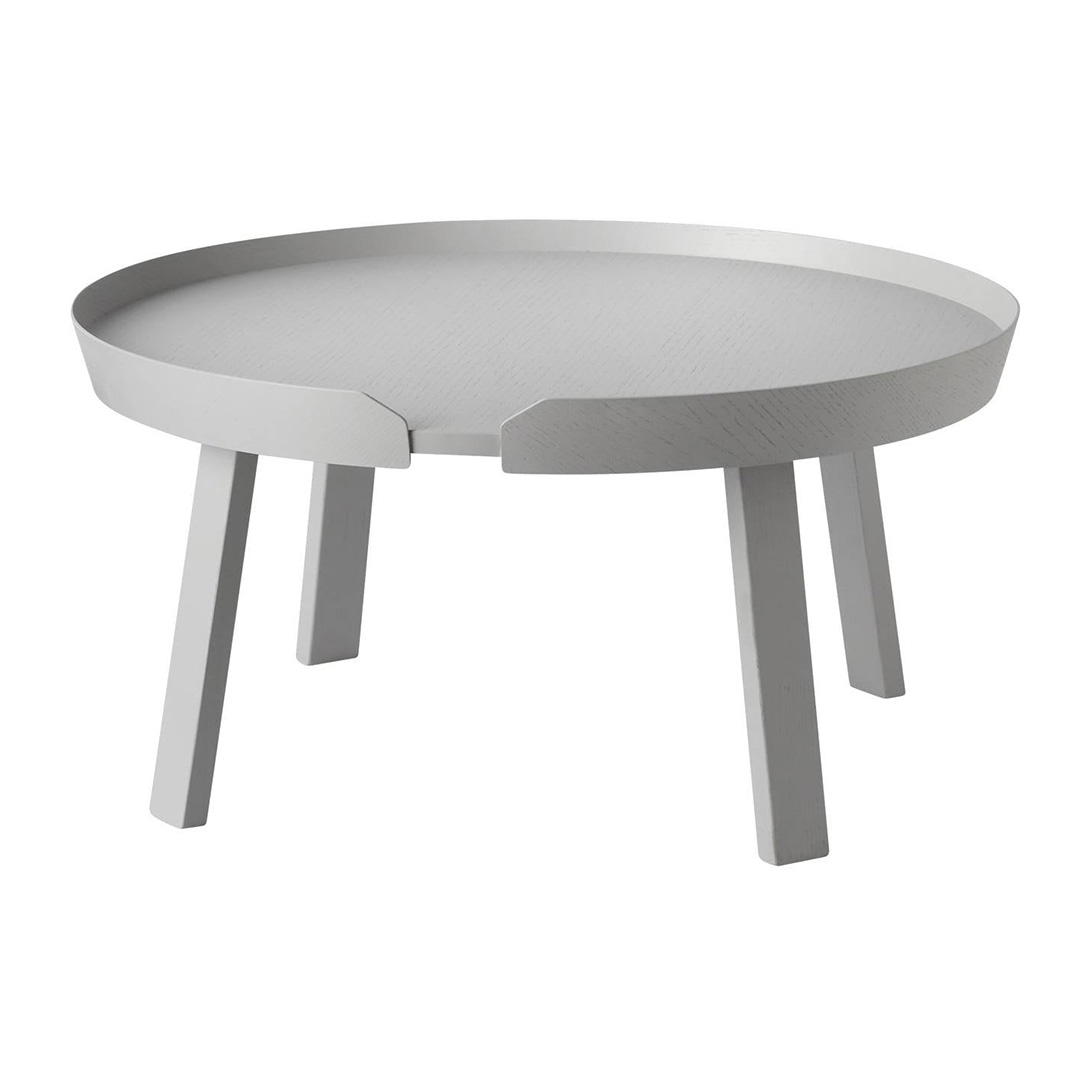 AROUND COFFEE TABLE / LARGE Φ72 stダークブラウン