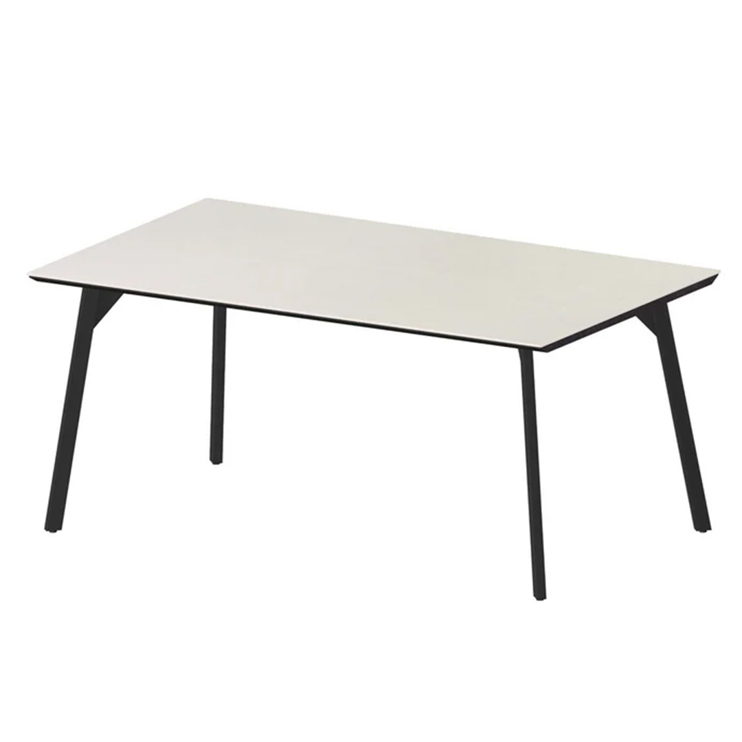 レグル ダイニングテーブル スリムライン脚 ブラック(W135) Rアイアングレイ