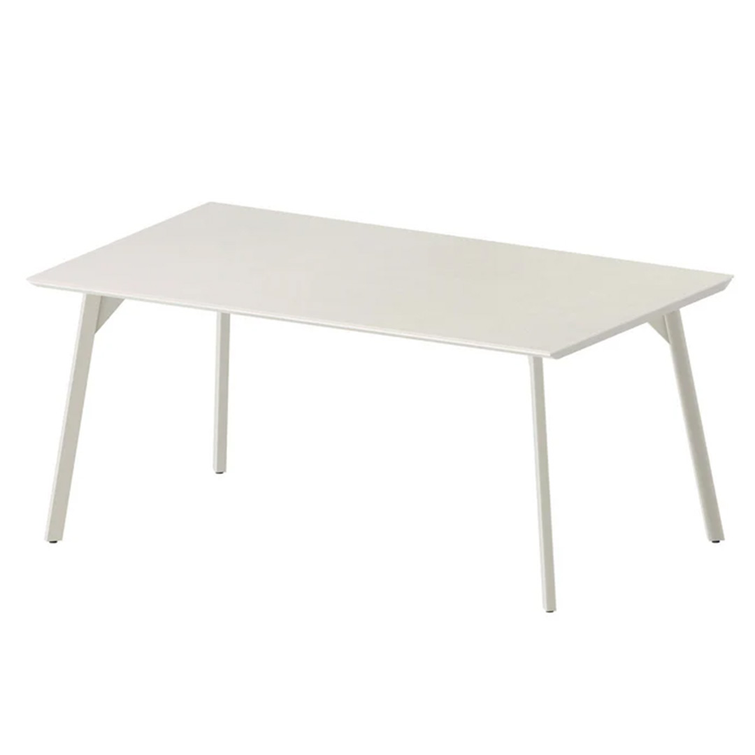 レグル ダイニングテーブル スリムライン脚 ホワイト(W135) Rアイアングレイ