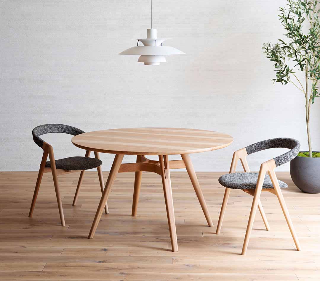 サン ダイニング チェアー(座張)