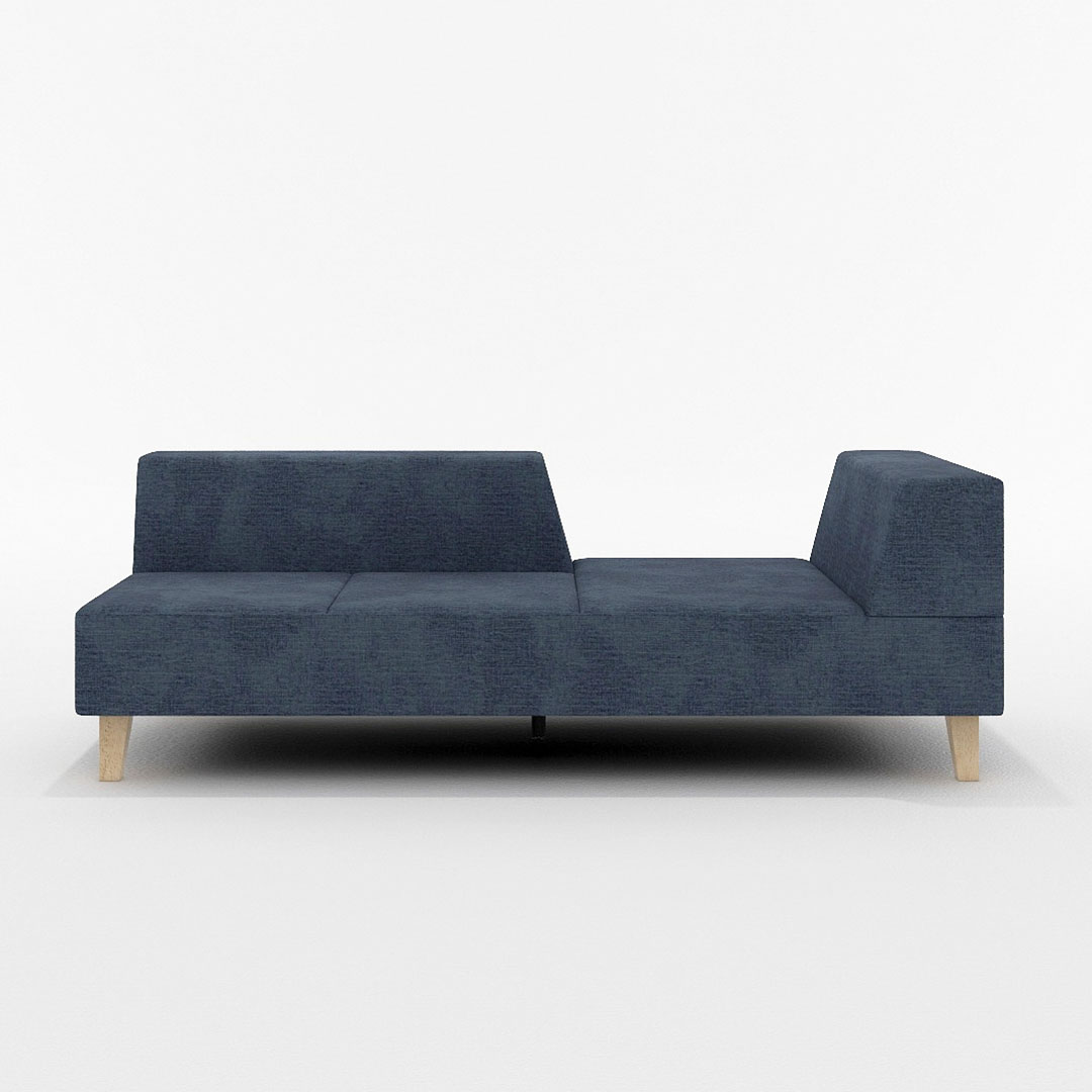 PIVO 2.5人掛け 左肘付(脚カラー:ナチュラル) GROUP4-HUダークグリーン