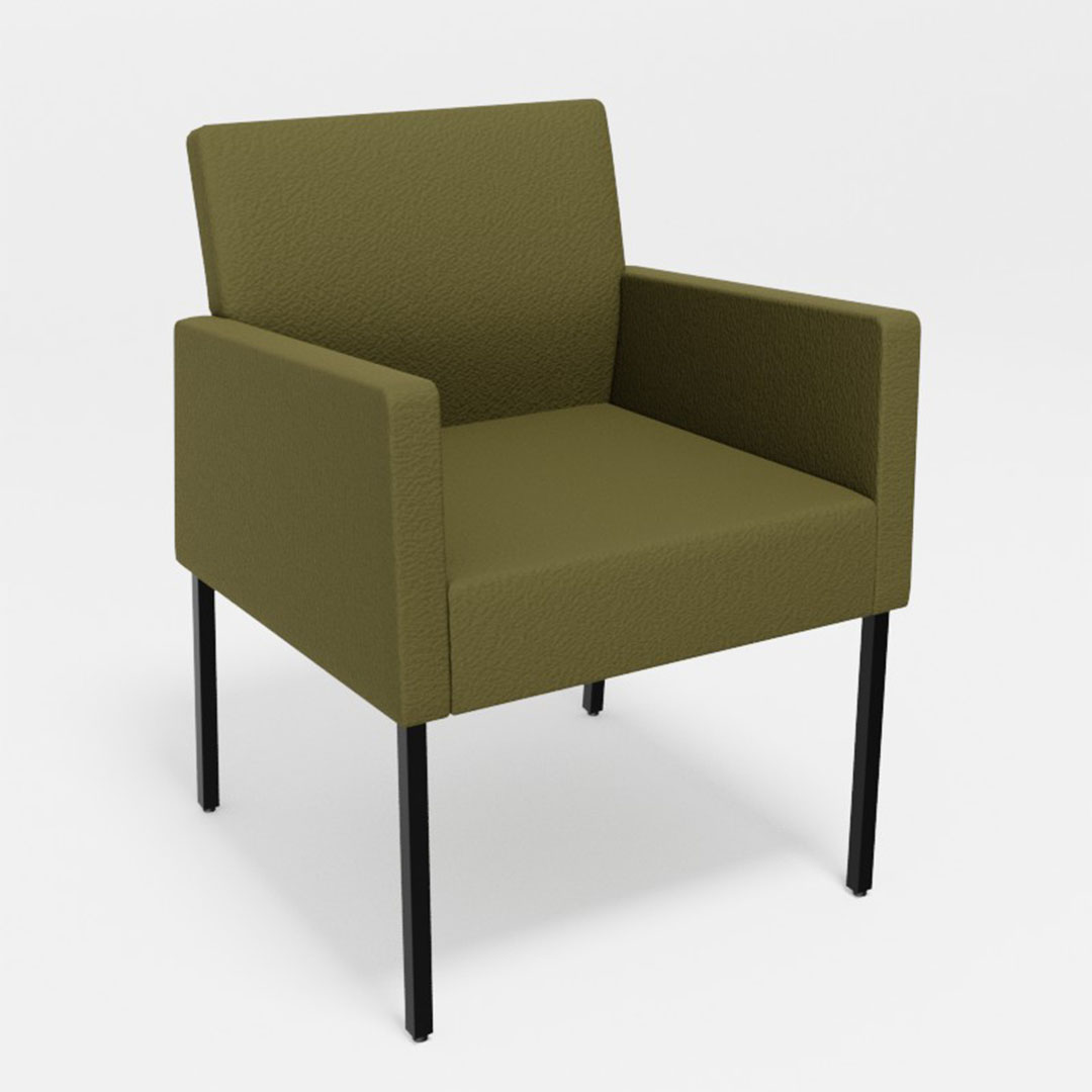 ロッタダイニングチェア肘付（脚カラー：ブラック） ディナミカ9180