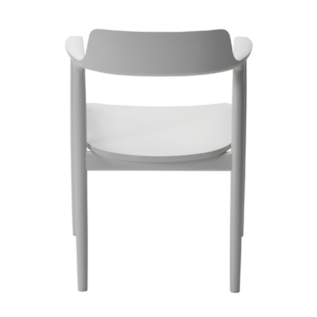 HIROSHIMAアームチェア ビーチ(板座) NL-0ナチュラルホワイト