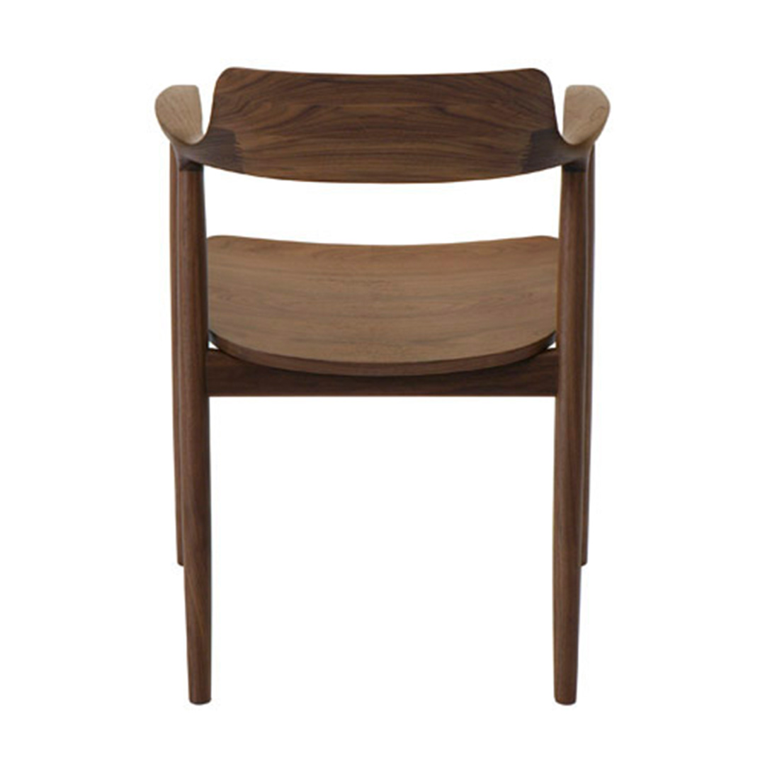 HIROSHIMAアームチェア ウォルナット（板座） C-0ナチュラルクリア