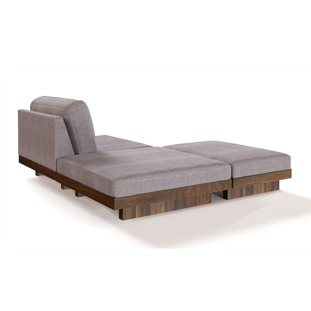 デニッシュソファオットマン 9060（脚カラー：ウォールナット） RANK3 FLORUS（シルバー）