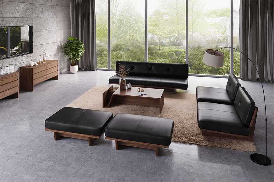 モアレス マガジンテーブル ブラックチェリー