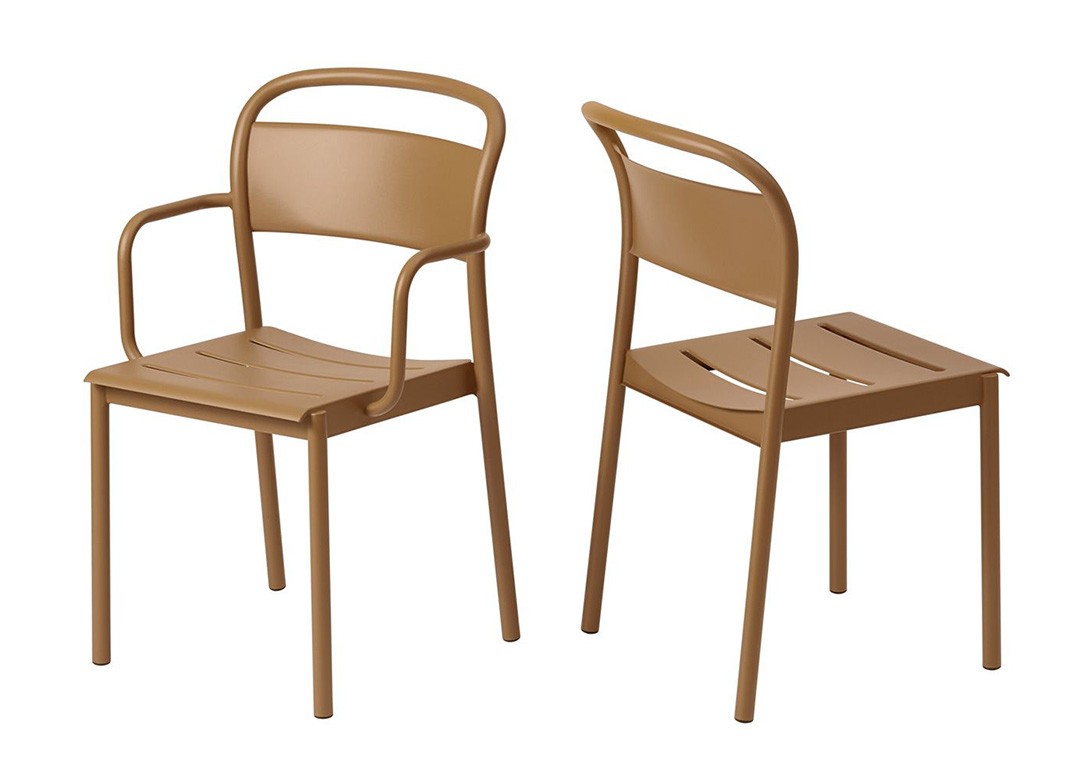 LINEAR STEEL SIDE CHAIR グレー