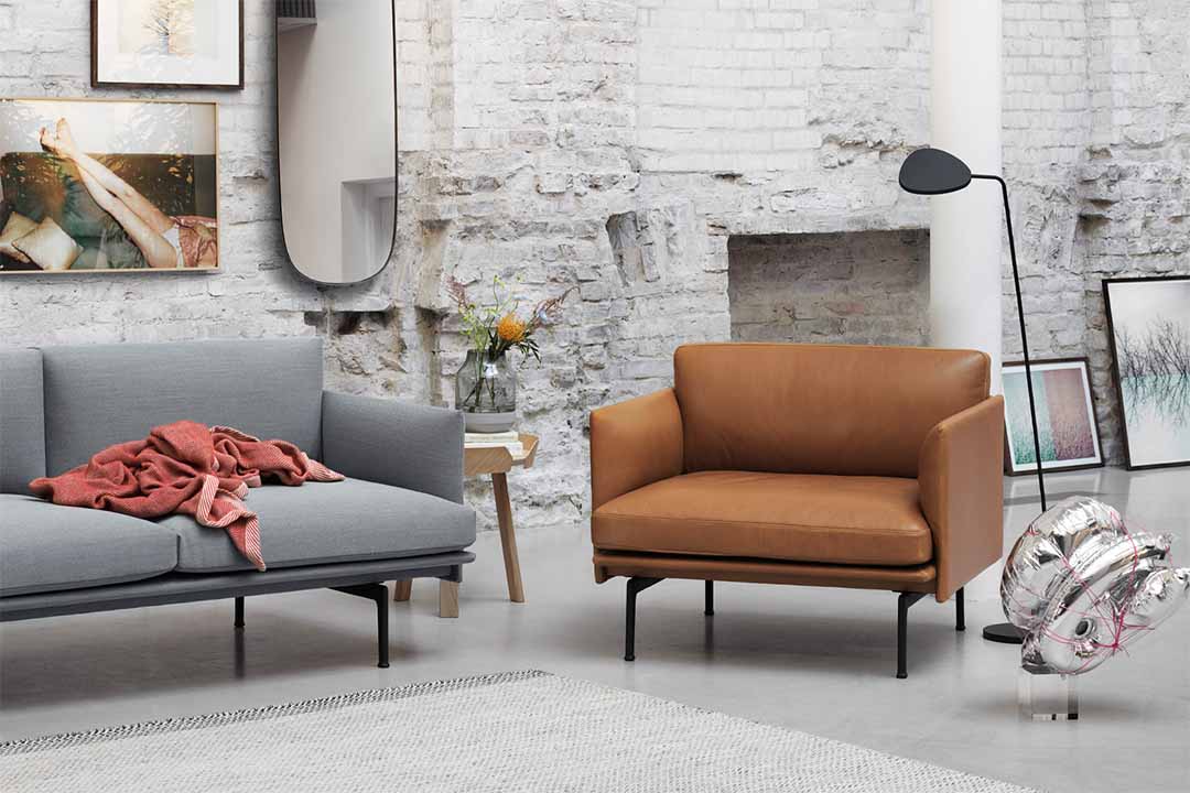 OUTLINE CHAIR（脚カラー：ブラック） クレイ12