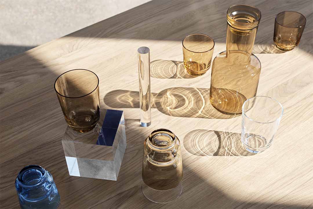 RAISE GLASSES SET OF 2(30cl) バーントオレンジ