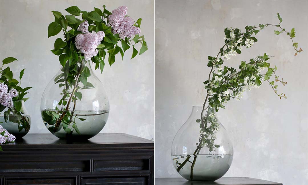 Flower vase No.24 Indigo blue