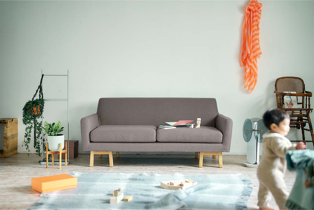 float sofa wide 2seater ダークブルー