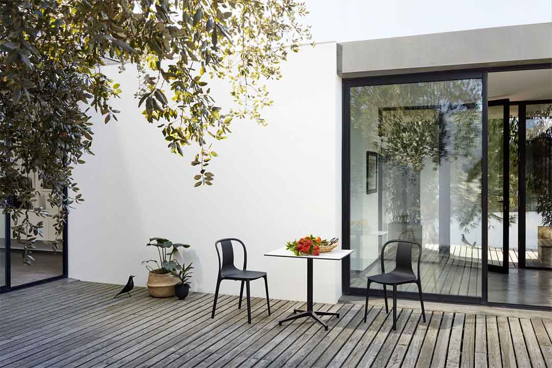 ベルヴィル アームチェア ウッド ダークオーク