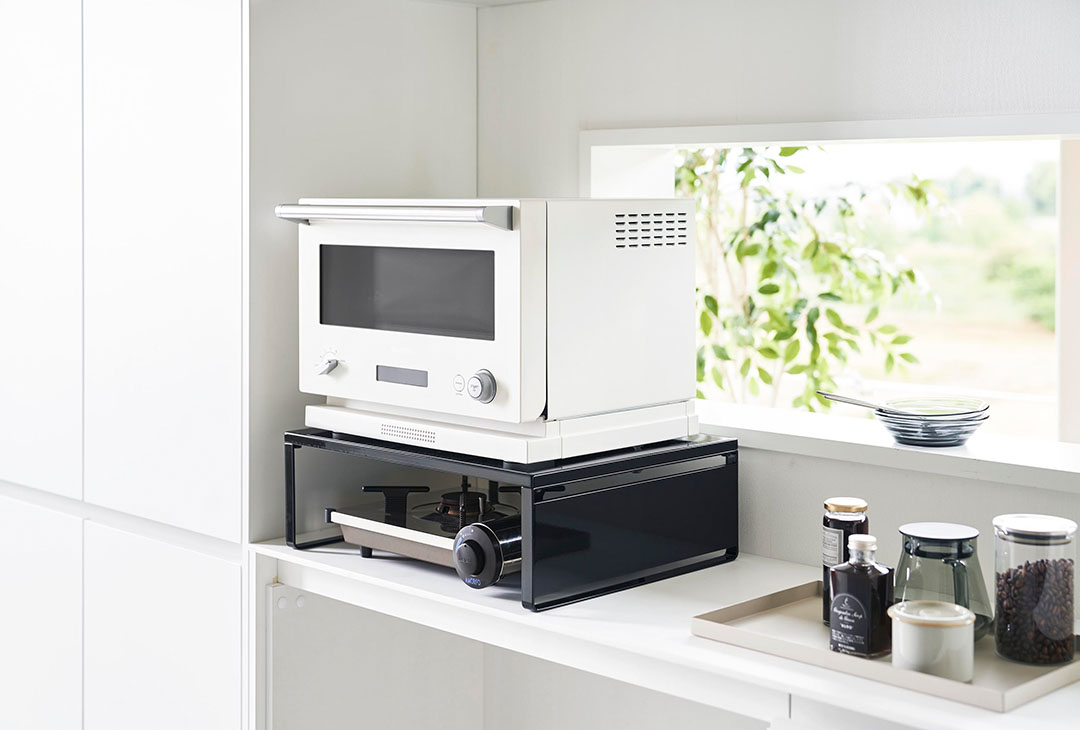 オーブンレンジラック タワー ホワイト