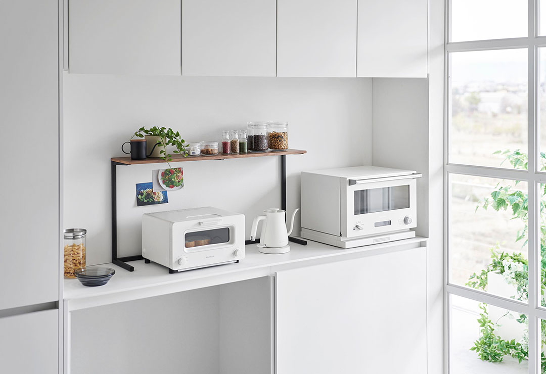 キッチンカウンター上棚 タワー ホワイト