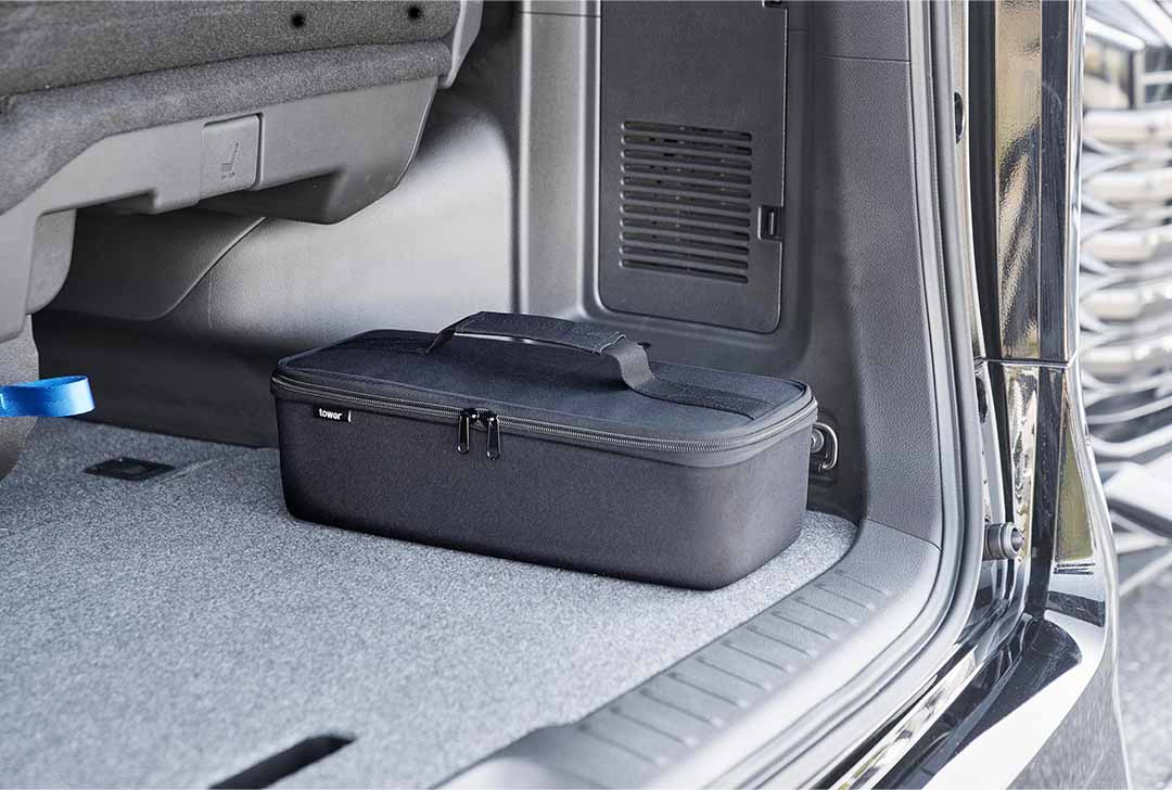 工具バッグ タワー 仕切り付き ライトグレー