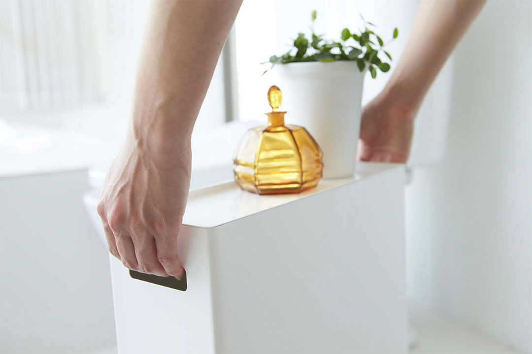 トイレットペーパーストッカー プレート ホワイト