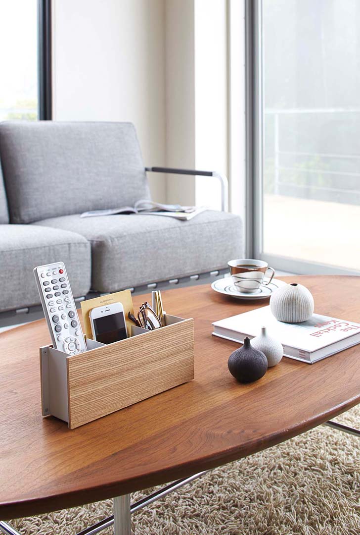 ペン＆リモコンラック リン ブラウン