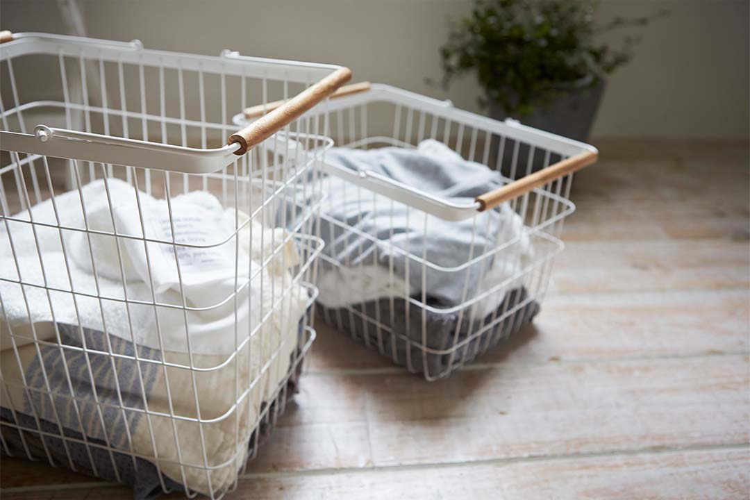 ランドリーバスケット トスカ M ホワイト