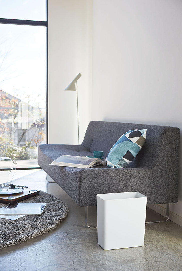 トラッシュカン タワー 角型 ホワイト