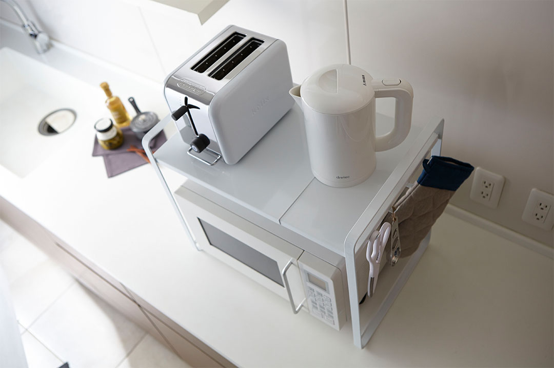 伸縮レンジラック タワー ホワイト