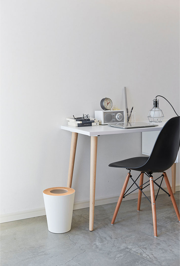 トラッシュカン リン 丸型 ナチュラル