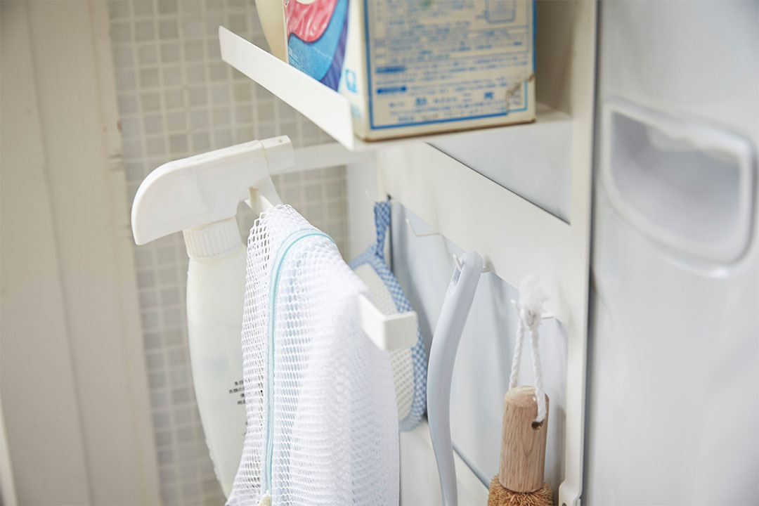 洗濯機横マグネット収納ラック プレート ホワイト