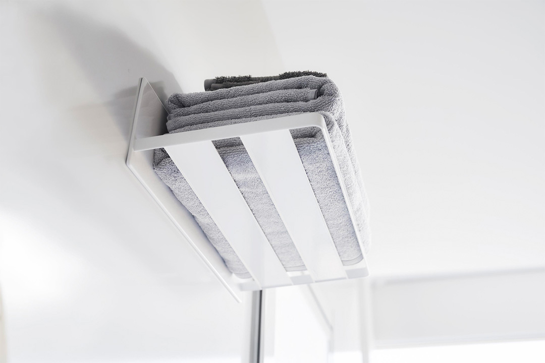 マグネットバスルーム バスタオル棚 ミスト ホワイト