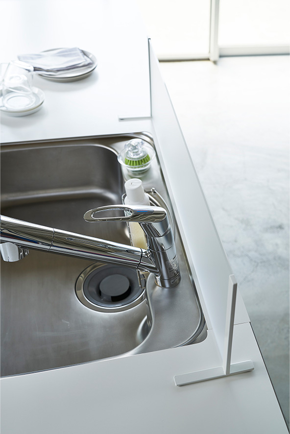 シンク水はね防止スタンド プレート ホワイト