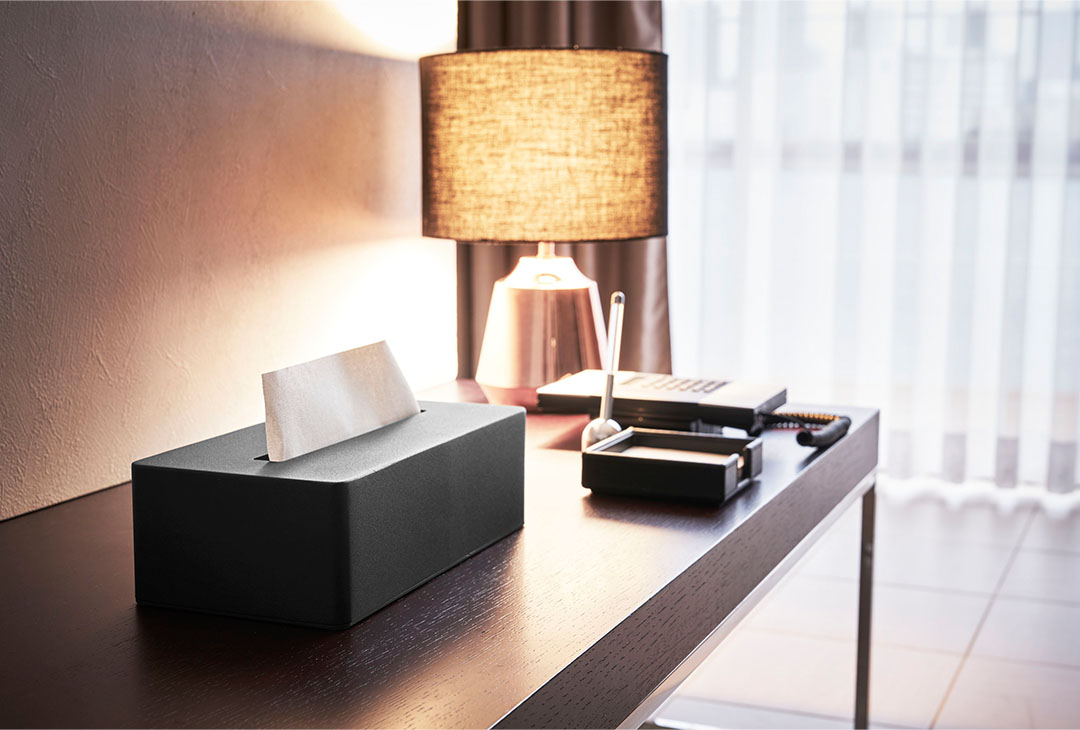 ティッシュボックス タワー ホワイト