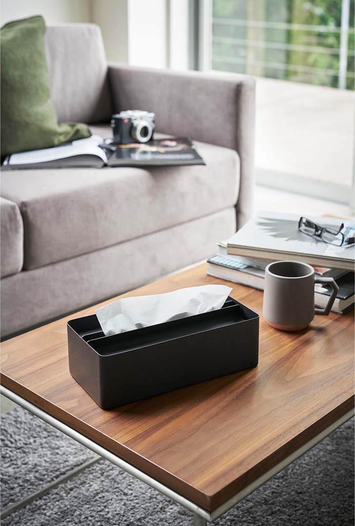 蓋付きペーパータオルケース タワー ホワイト