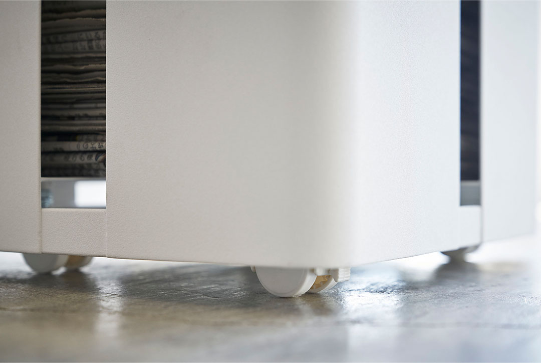 キャスター付きニューズラック タワー ホワイト