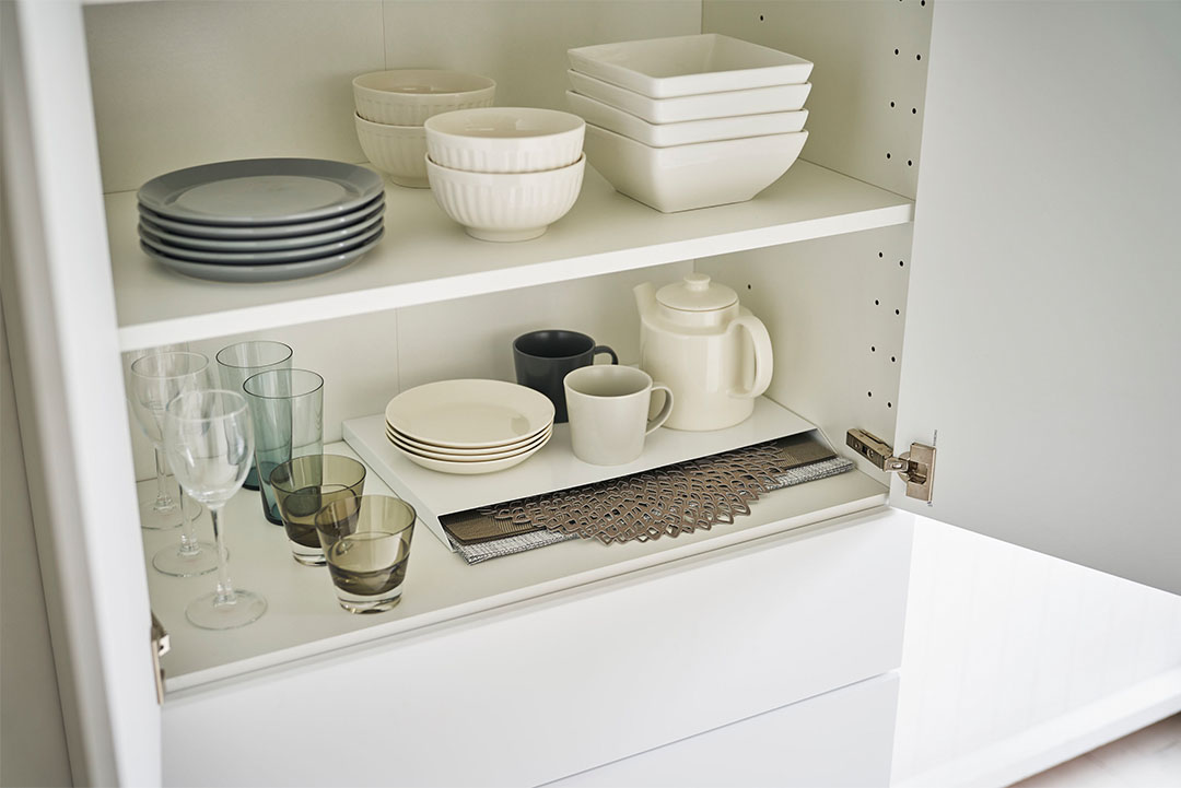 ランチョンマット収納 タワー ホワイト