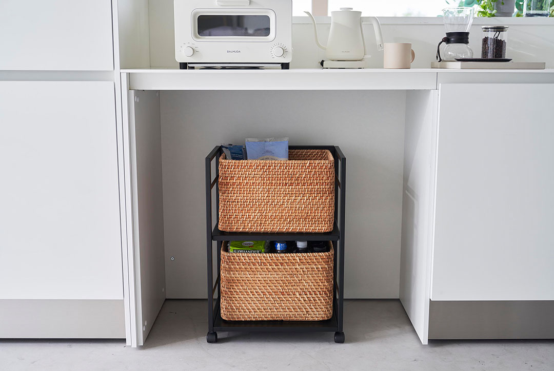 目隠しワゴン タワー ホワイト