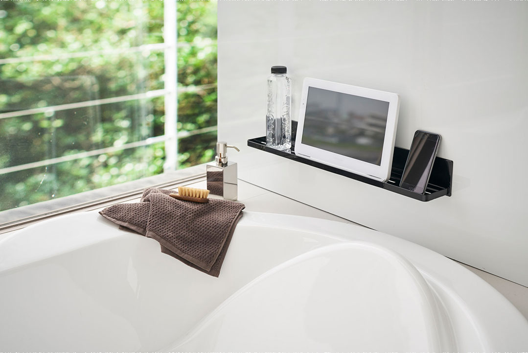 マグネットバスルームラック タワー ロング ホワイト