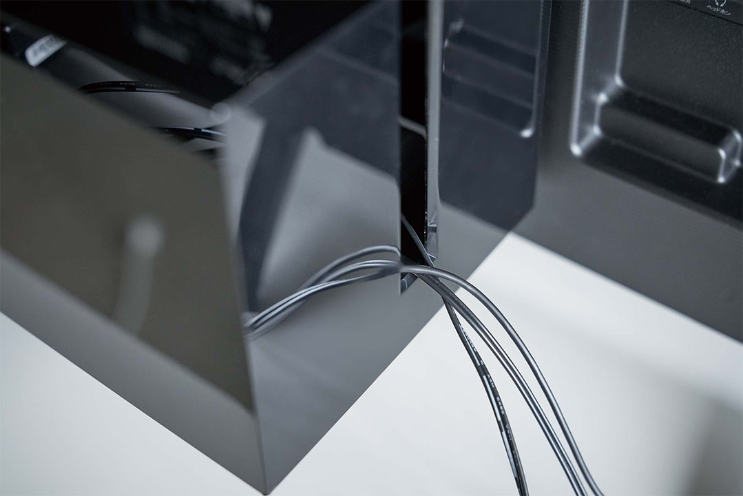 テレビ裏ケーブルボックス スマート ブラック