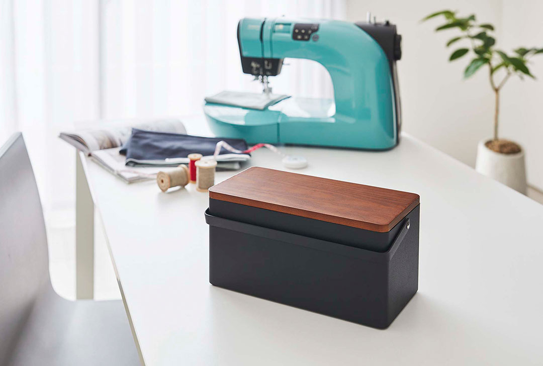 裁縫箱 タワー ブラック