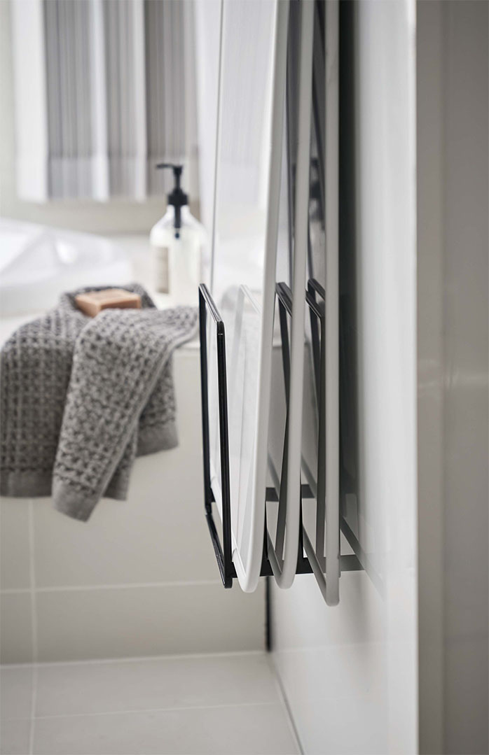 乾きやすいマグネット風呂蓋スタンド タワー ホワイト