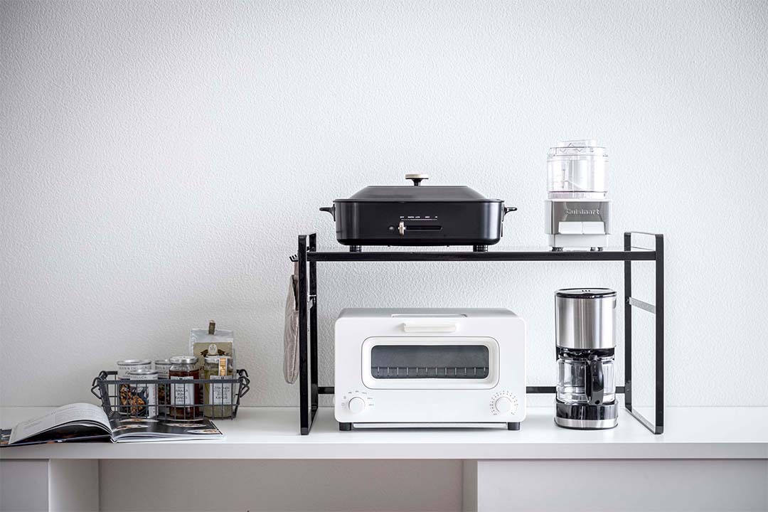 トースターラック タワー ワイド ホワイト