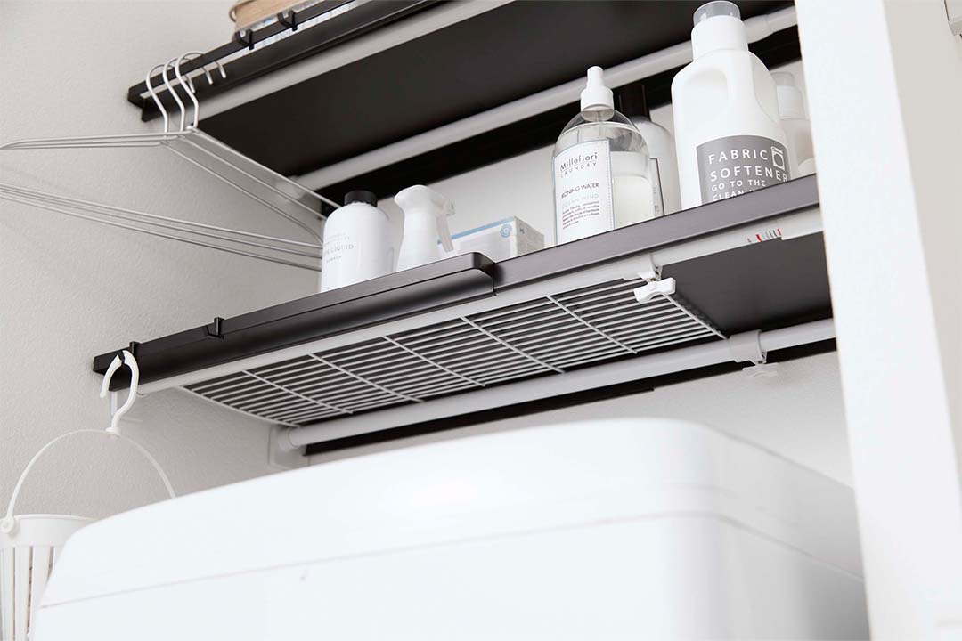 伸縮つっぱり棒用棚板 タワー L ホワイト