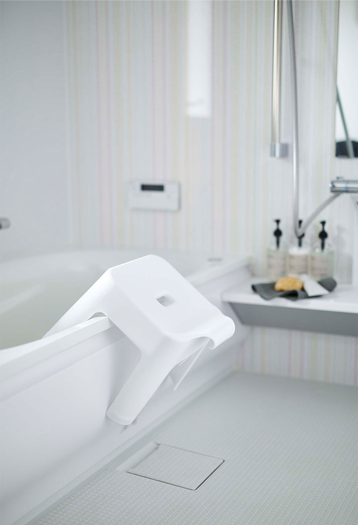 引っ掛け風呂イス タワー ホワイト