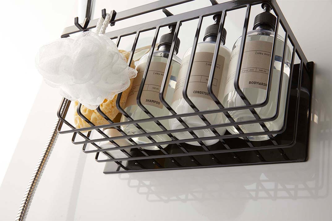 マグネットバスルームバスケット タワー ホワイト